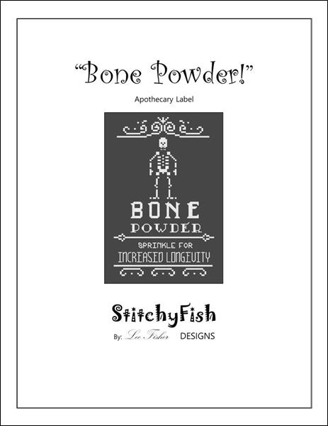 Bone Powder Apothecary Label